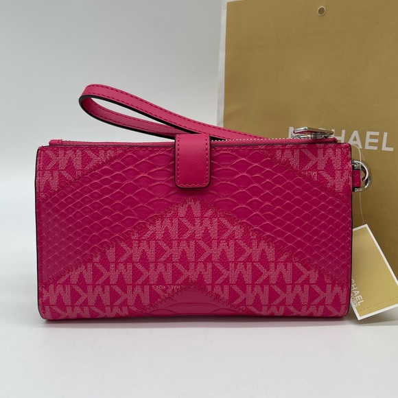 Michael Kors Large Double Zip Wallet Wristlet - Picture 4 of 7